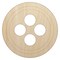 Button Sewing Unfinished Wood Shape Piece Cutout for DIY Craft Projects